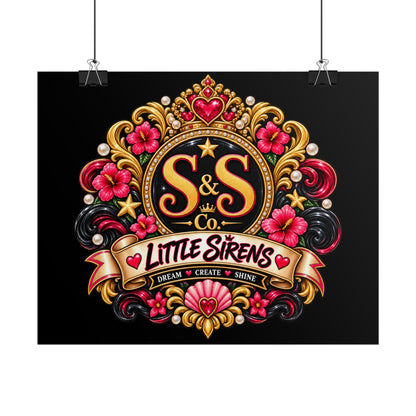 Rolled Poster — Little Sirens Decorative Crest Art Print