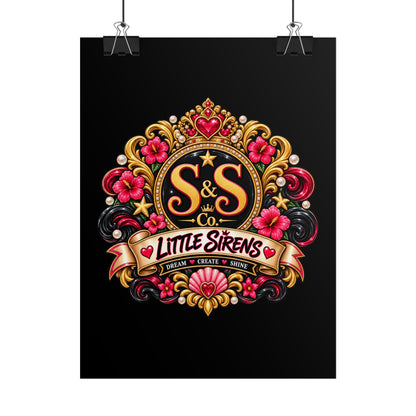 Rolled Poster — Little Sirens Decorative Crest Art Print