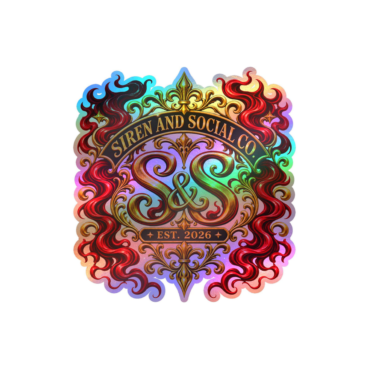 Siren and Social Co Logo Kiss-Cut Vinyl Decals