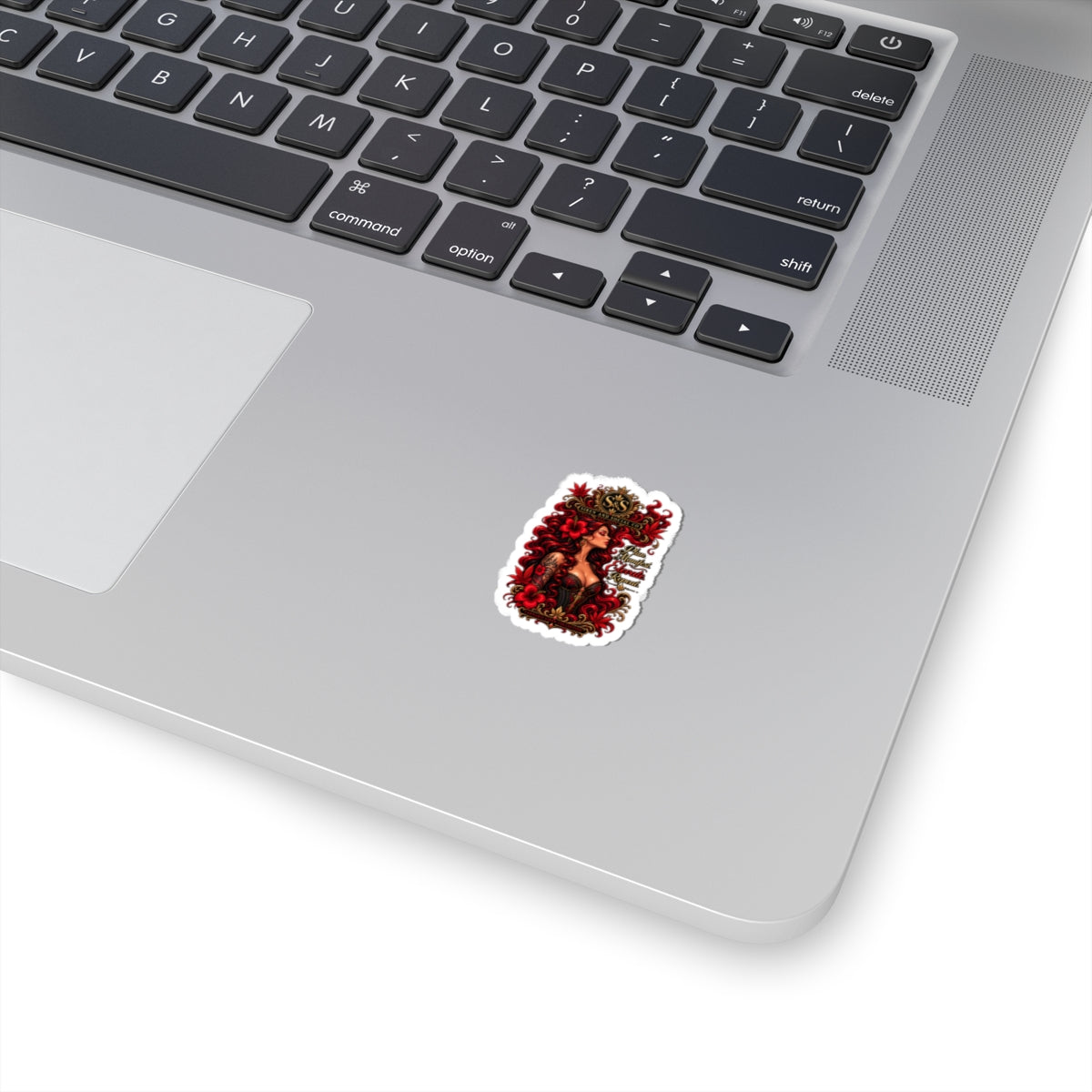 Siren & Social Redhead Emblem Sticker — Kiss-Cut Decorative Vinyl