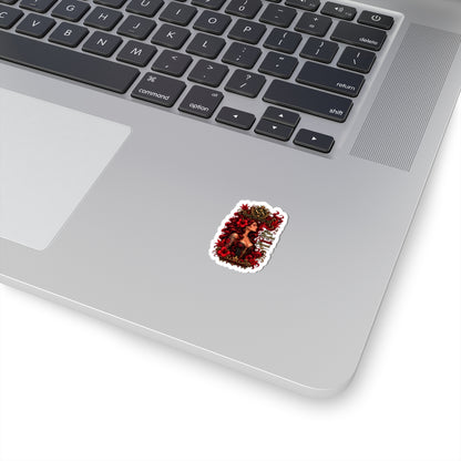 Siren & Social Redhead Emblem Sticker — Kiss-Cut Decorative Vinyl