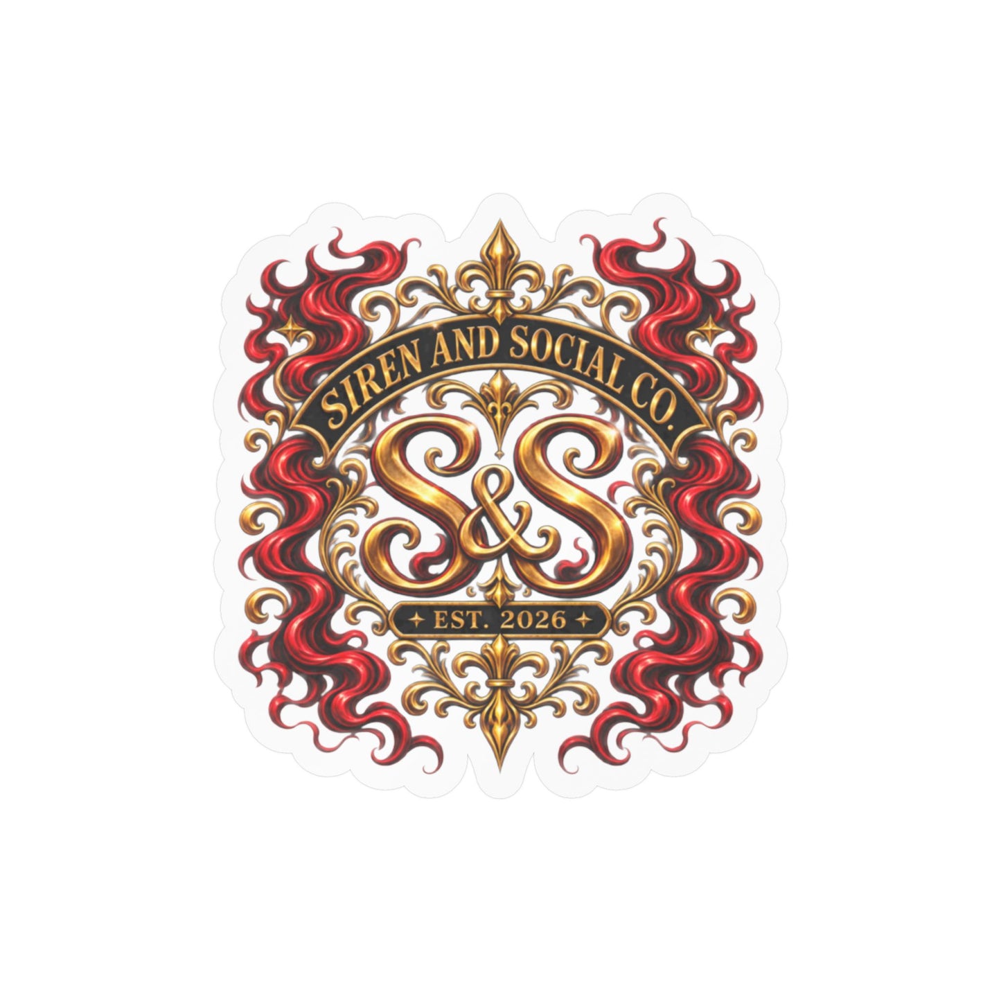 Siren and Social Co Logo Kiss-Cut Vinyl Decals
