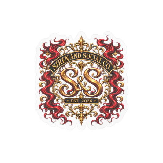 Siren and Social Co Logo Kiss-Cut Vinyl Decals