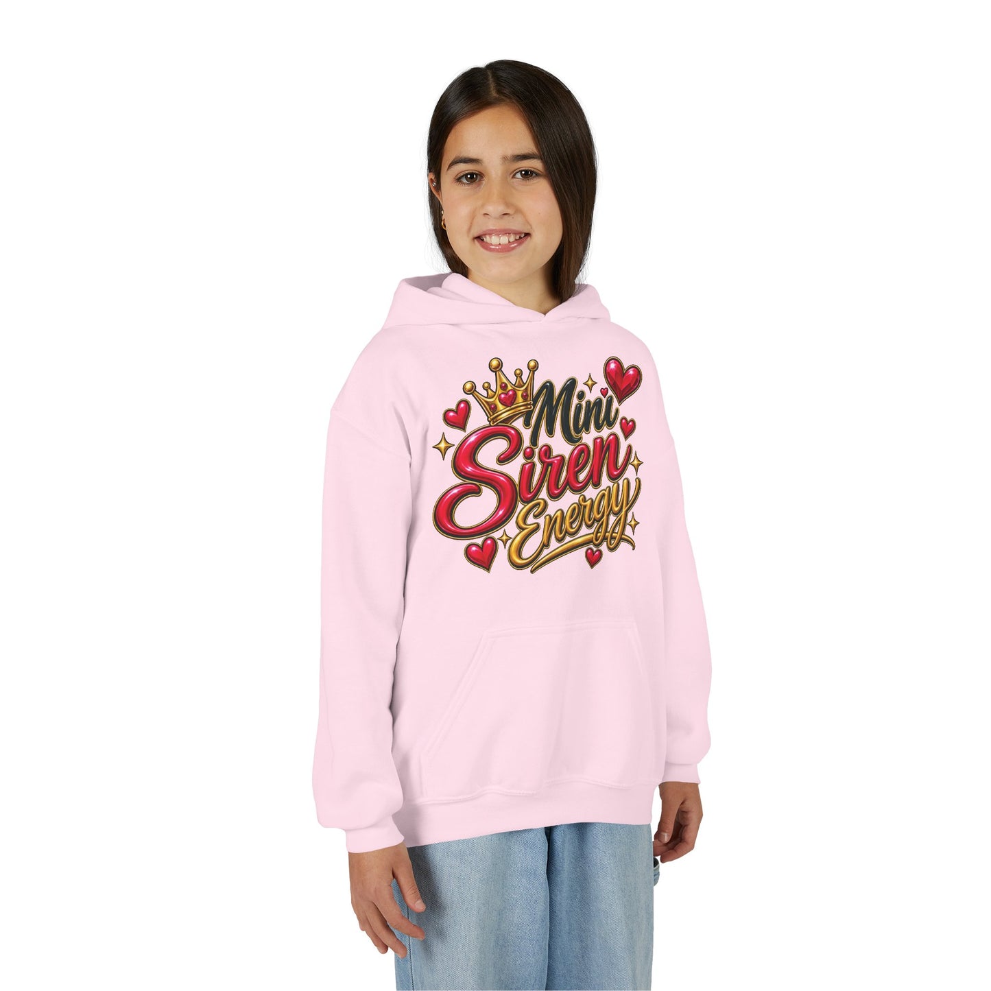 Youth Hoodie — "Mini Siren Energy" Graphic Pullover (Momma’s Mini Sirens)