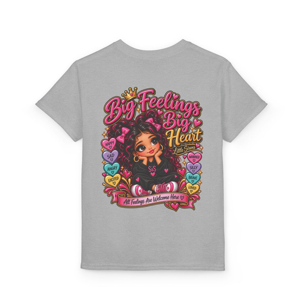 "Big Feelings Big Heart" Little Siren Graphic Tee