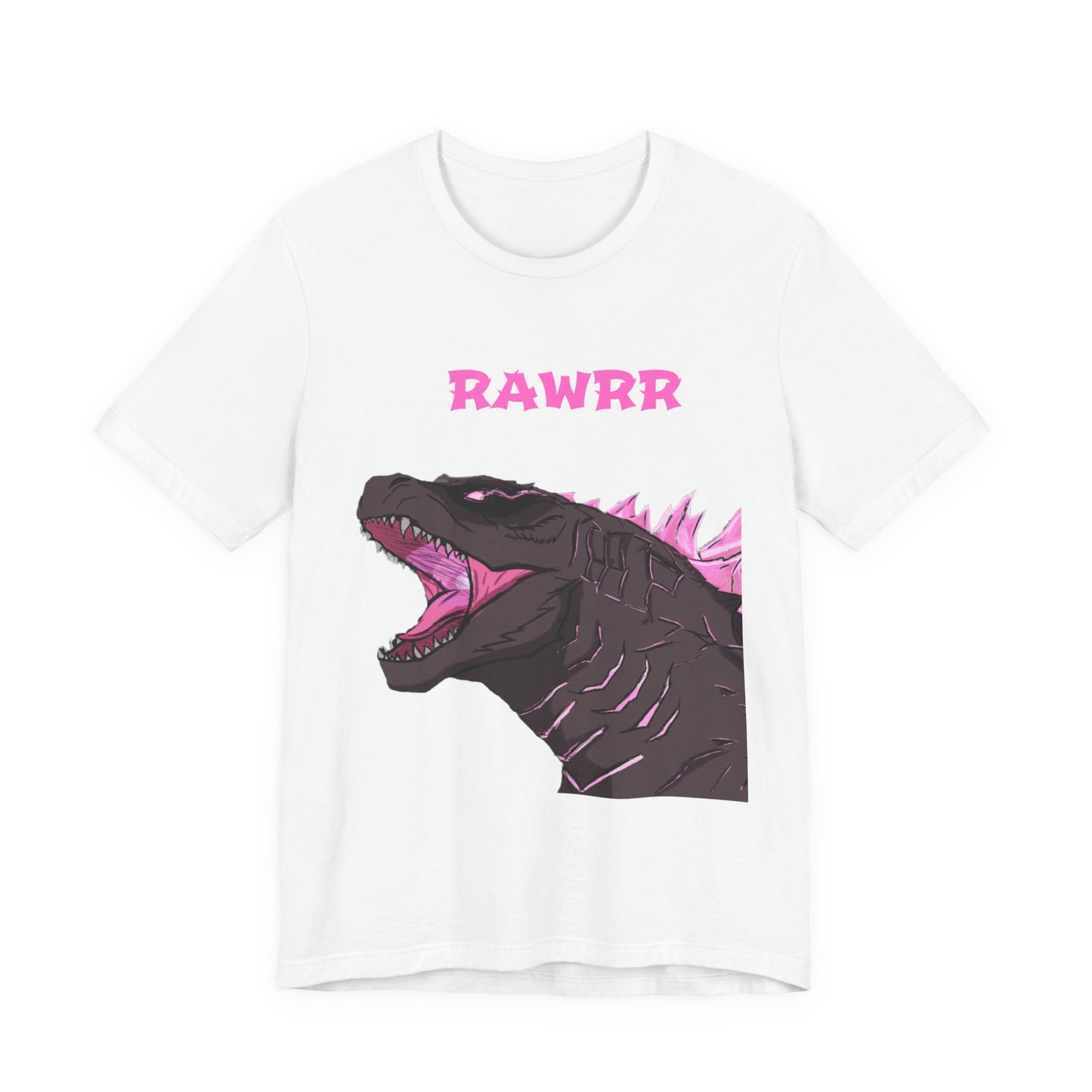 Rawrr Pink Godzilla T‑Shirt — Cute Monster Dino Tee