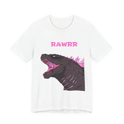 Rawrr Pink Godzilla T‑Shirt — Cute Monster Dino Tee