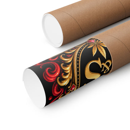 Siren & Social Co. Ornate Crest Poster — Matte Vertical Wall Art (Est. 2026)