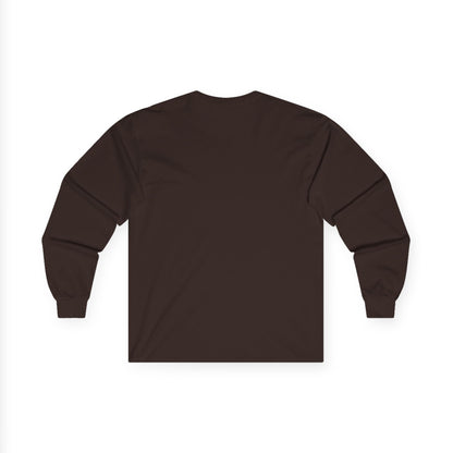 Heraldic Crest Long Sleeve Tee — 'Skin and Skull Co.' Gothic Emblem
