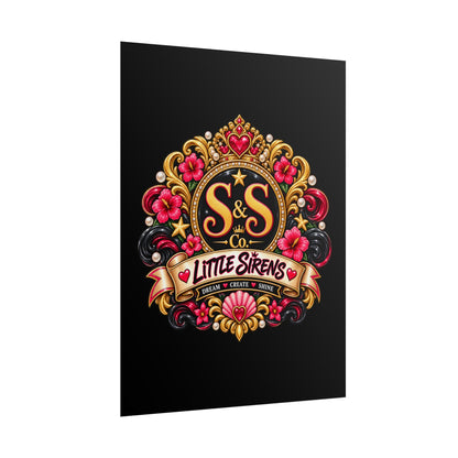 Rolled Poster — Little Sirens Decorative Crest Art Print