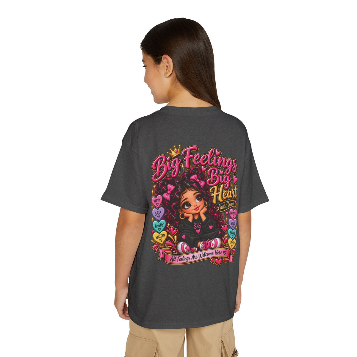 "Big Feelings Big Heart" Little Siren Graphic Tee