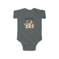Infant Bodysuit — "Happy 1/2 Birthday" Cute Animal Half-Birthday Onesie