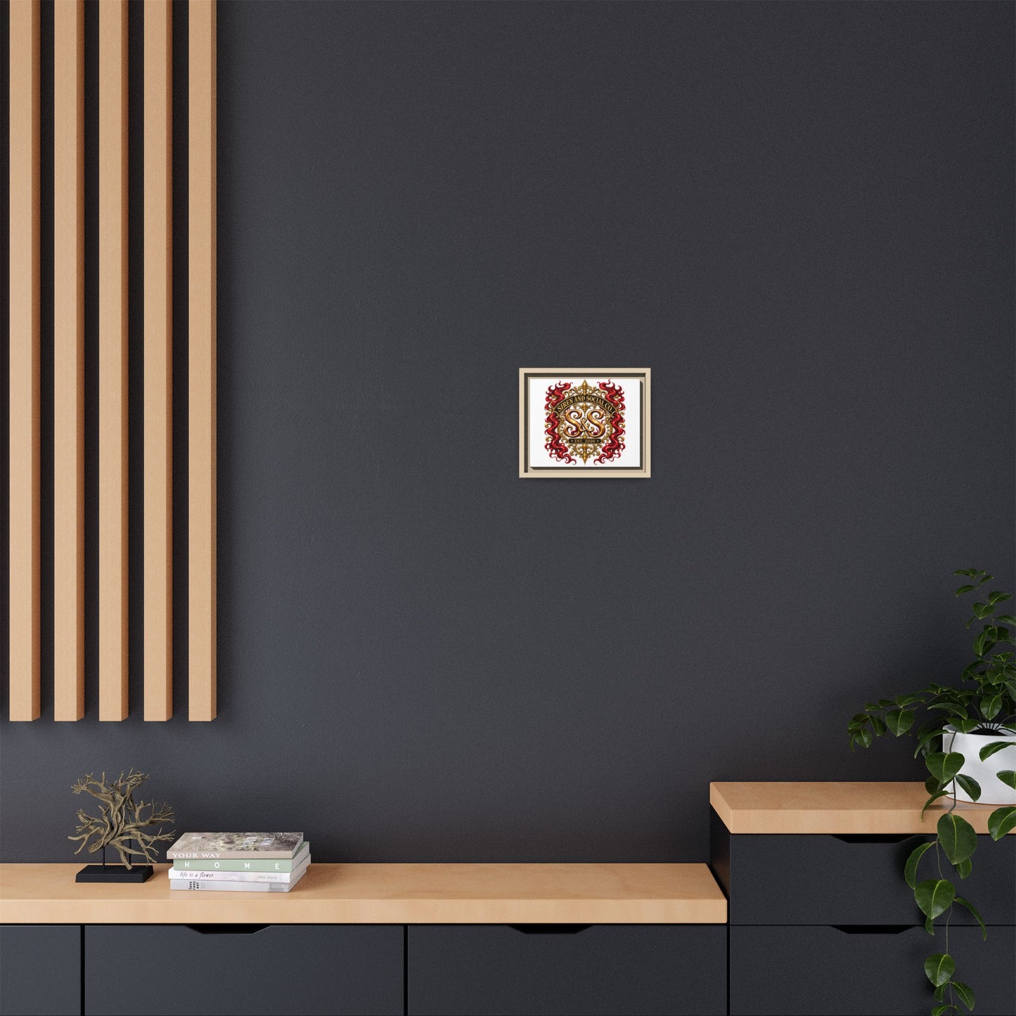 Siren & Social Co. Emblem Matte Canvas (Framed)