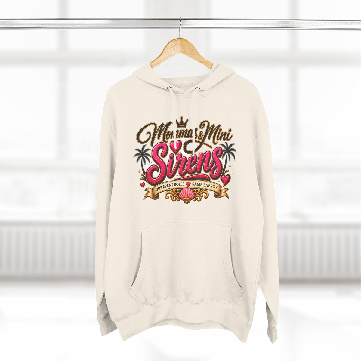 Mom and Mini Sirens Hoodie — Matching Mother-Daughter Graphic Pullover