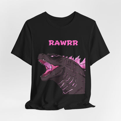 Rawrr Pink Godzilla T‑Shirt — Cute Monster Dino Tee
