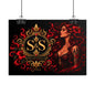 Rolled Poster — 'Siren & Social Co.' Red-Headed Siren Art Print