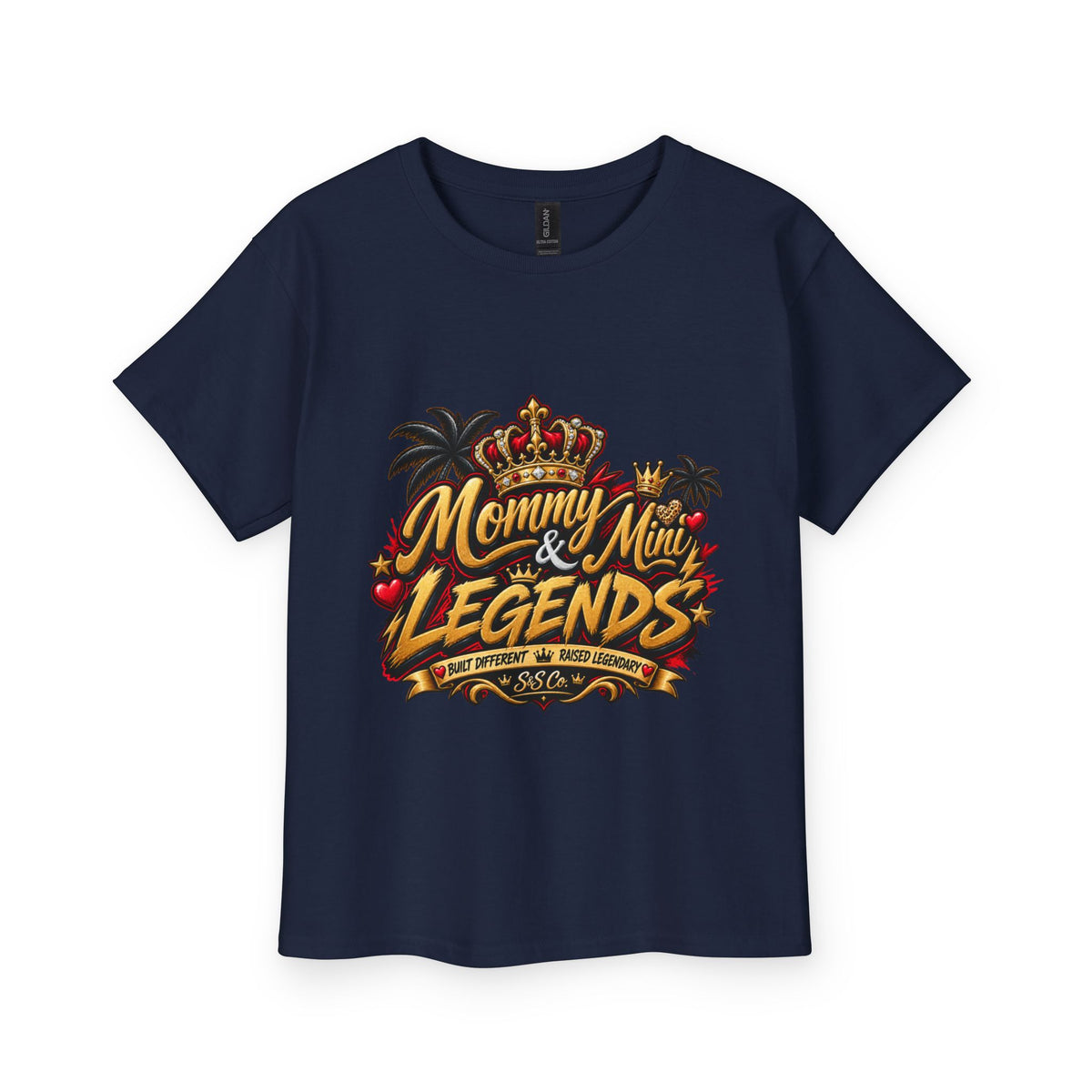 Youth Tee — “Mommas & Little Legends” Lion Crest Kids T‑Shirt