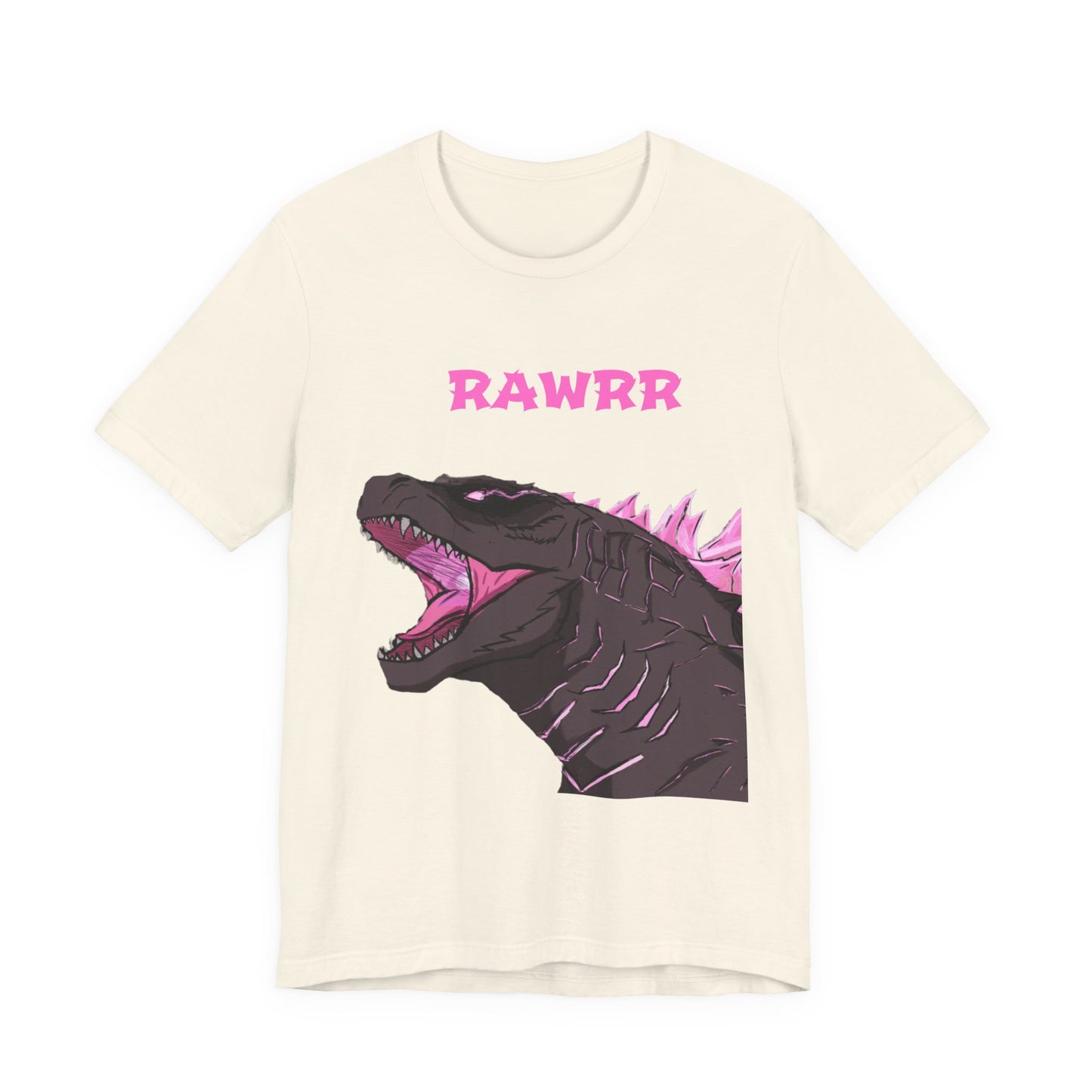Rawrr Pink Godzilla T‑Shirt — Cute Monster Dino Tee