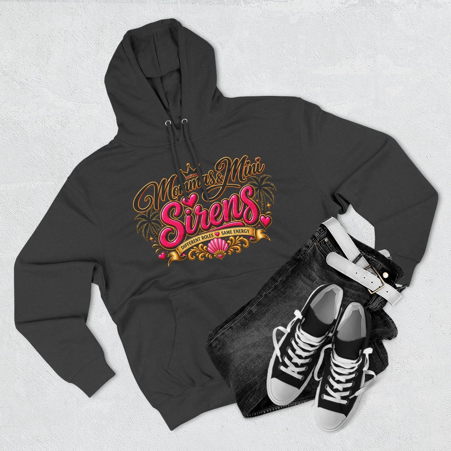Mom and Mini Sirens Hoodie — Matching Mother-Daughter Graphic Pullover