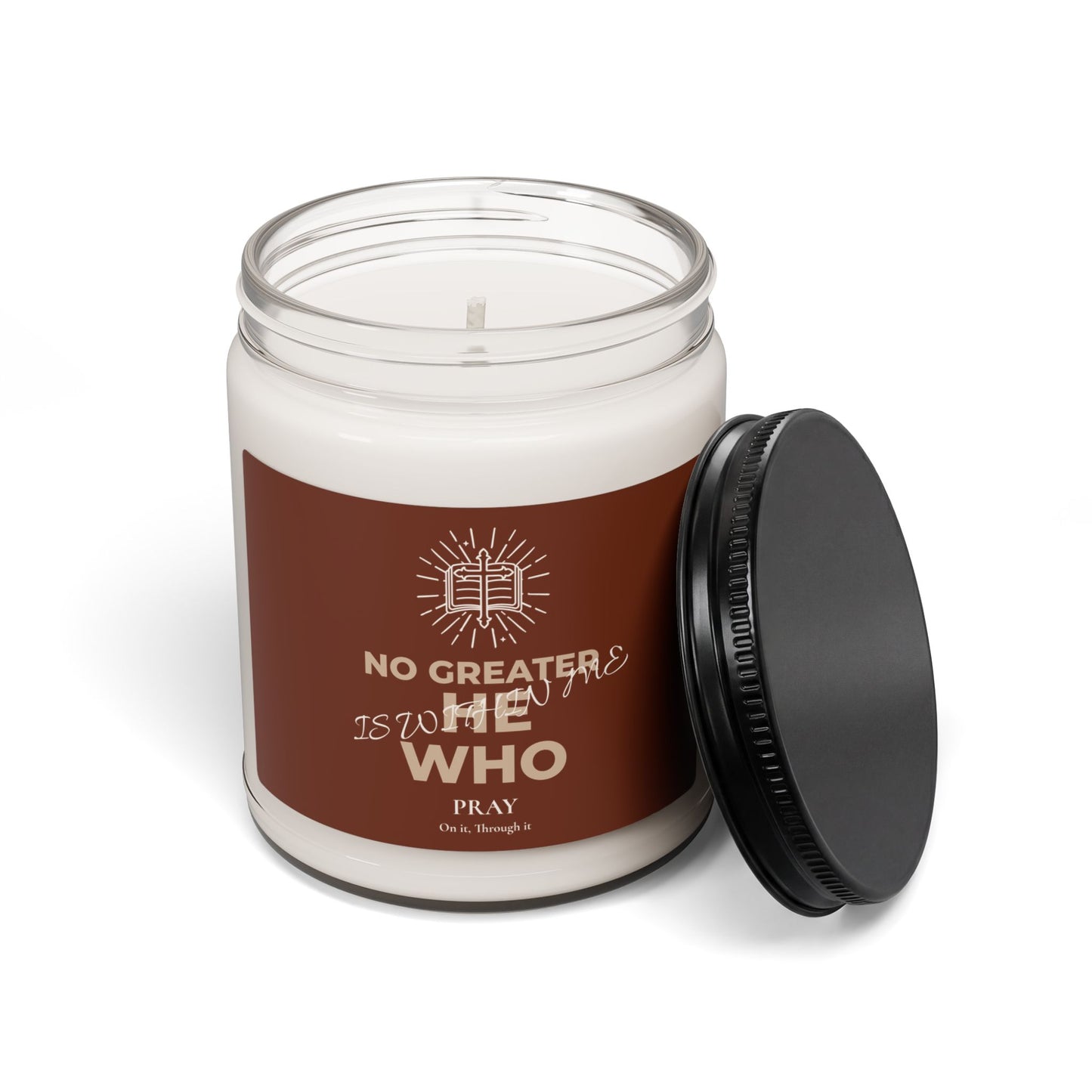 Candle — "No Greater He Who" 9oz Scented Soy Candle