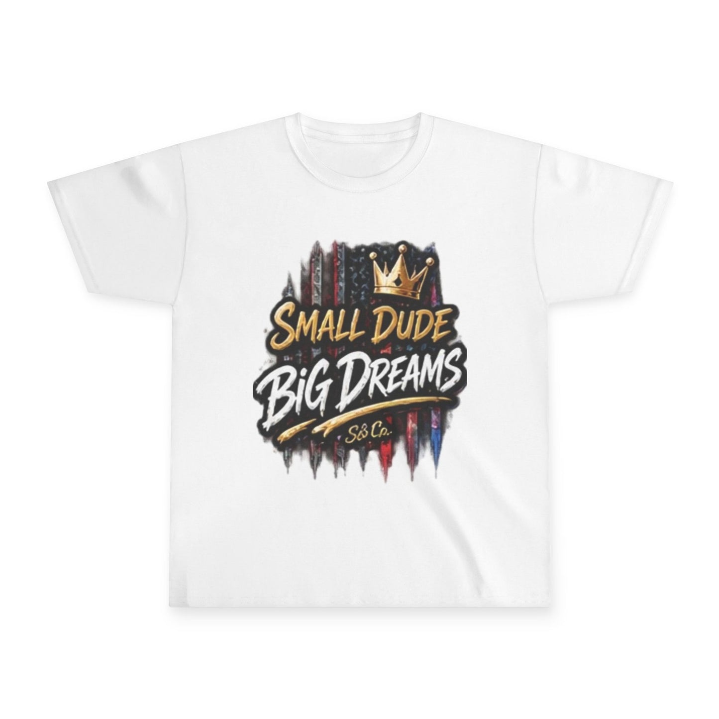Youth Tee — "Small Dude Big Dreams" Graphic Kids T-Shirt