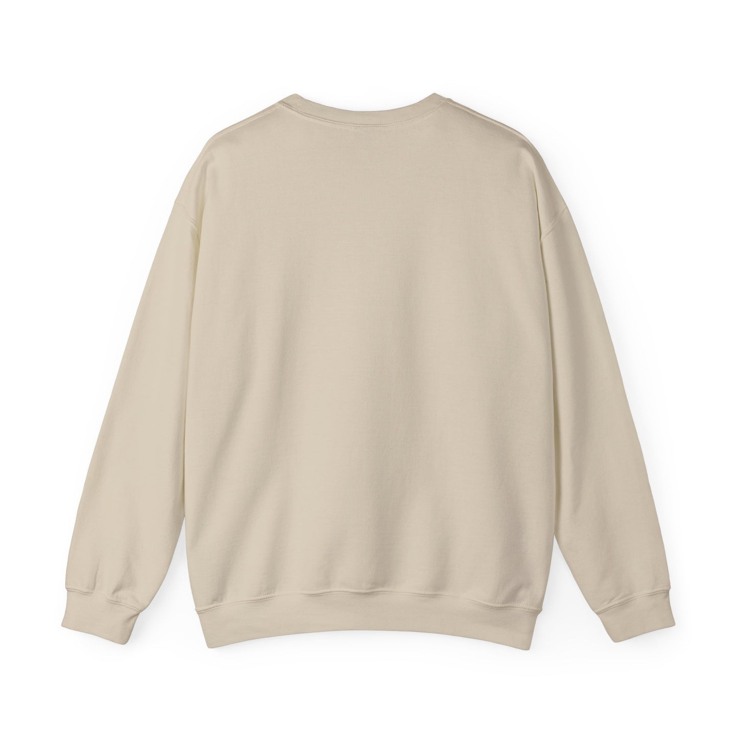 Crewneck Sweatshirt — "No Greater He Who" Inspirational Christian Quote