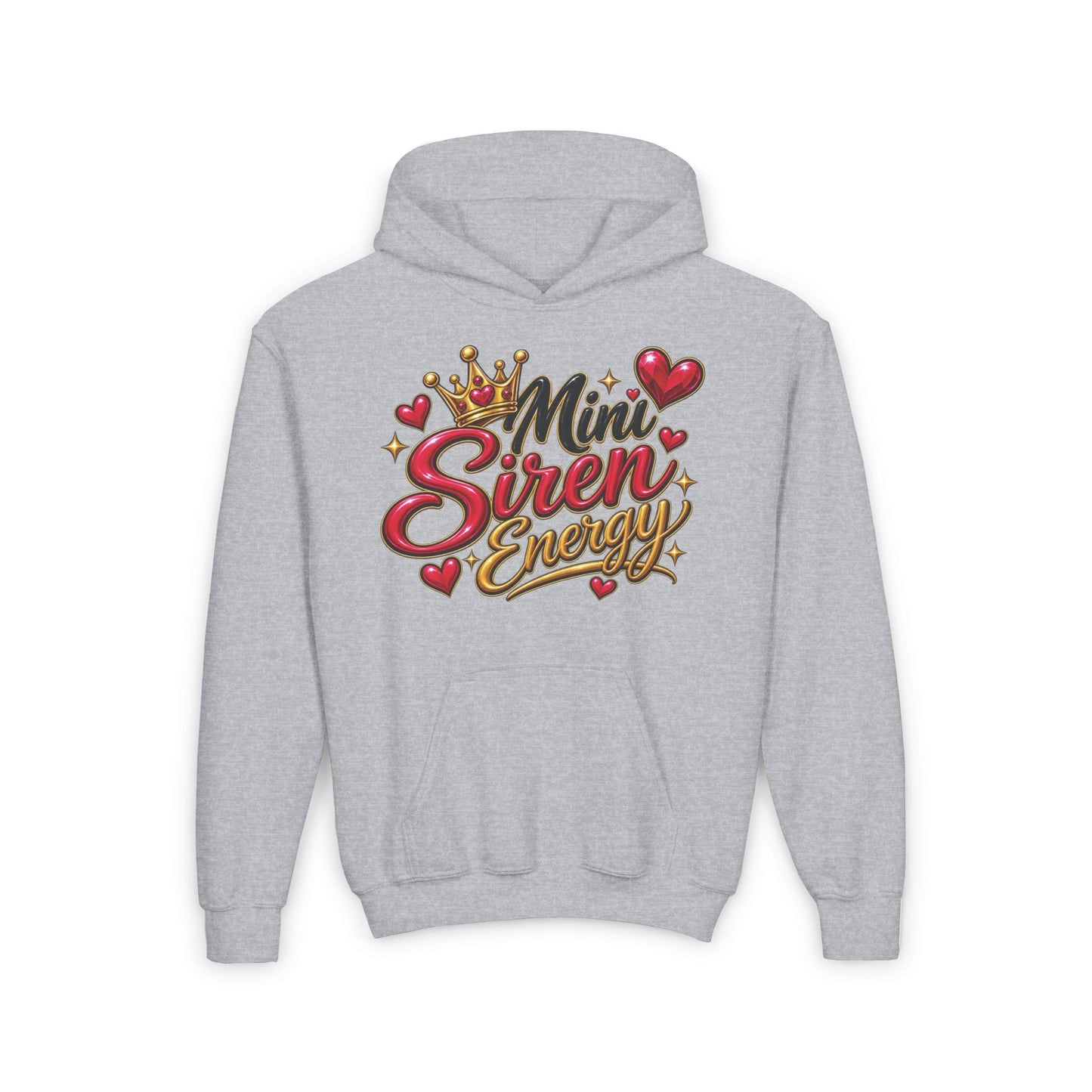 Youth Hoodie — "Mini Siren Energy" Graphic Pullover (Momma’s Mini Sirens)