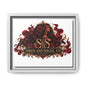 Siren & Social Co. Framed Matte Canvas Art — Red Siren Logo Wall Decor