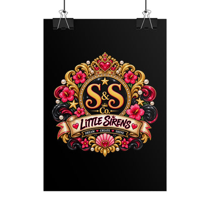 Rolled Poster — Little Sirens Decorative Crest Art Print