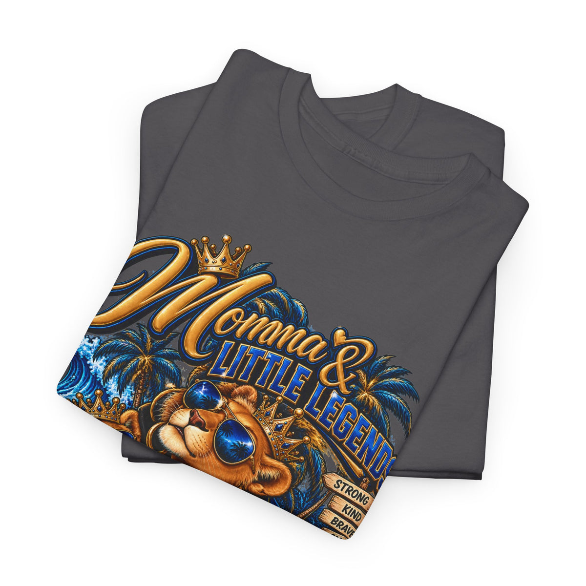 Momma & Little Legends T-Shirt — Cute Bear Family Graphic Tee for Moms