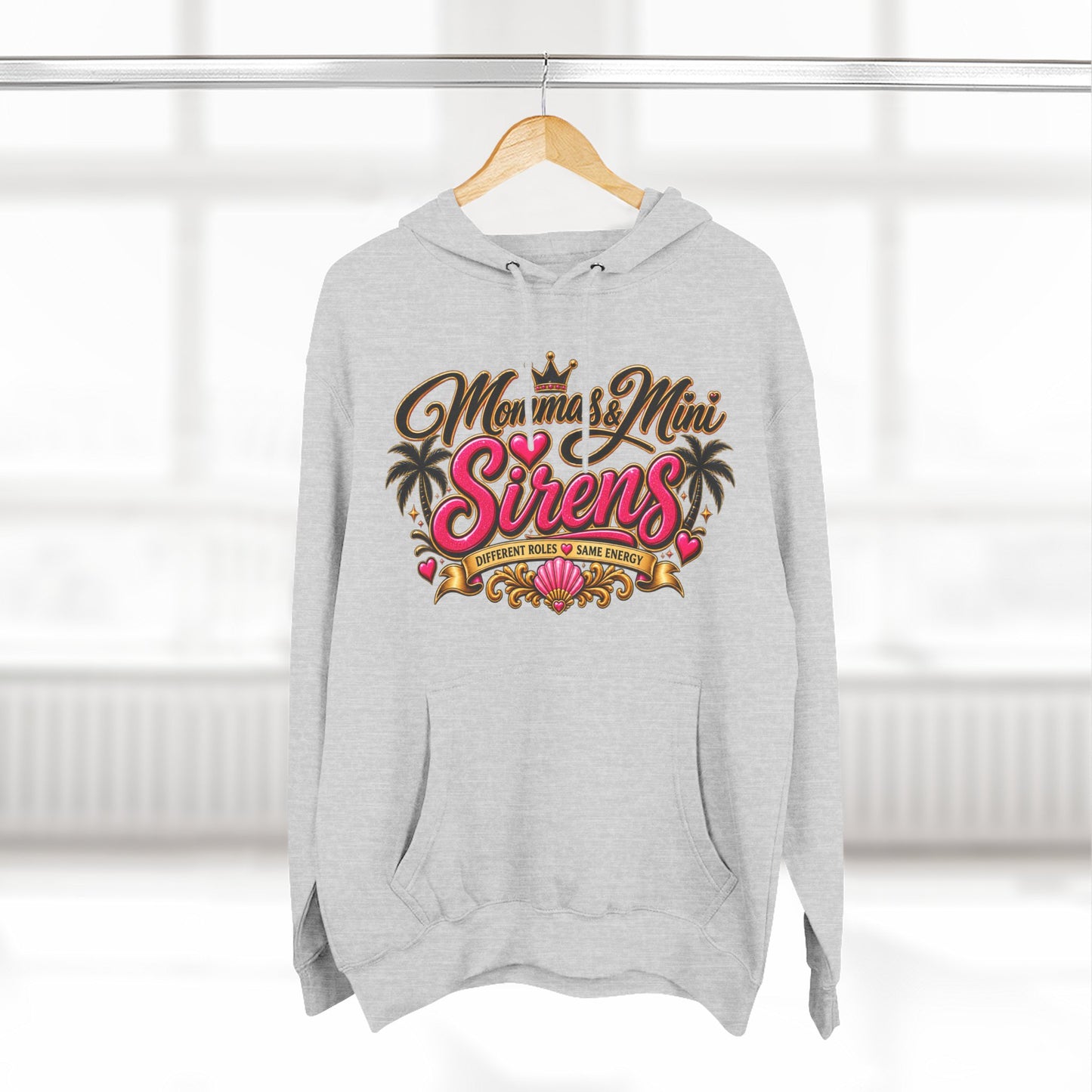 Mom and Mini Sirens Hoodie — Matching Mother-Daughter Graphic Pullover