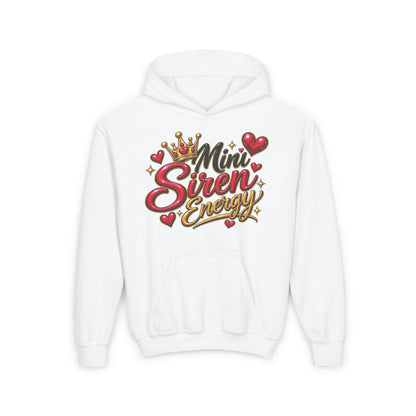Youth Hoodie — "Mini Siren Energy" Graphic Pullover (Momma’s Mini Sirens)