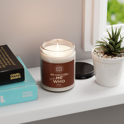 Candle — "No Greater He Who" 9oz Scented Soy Candle
