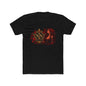 Gothic Siren Graphic Tee — Red Rose Woman Crest T‑Shirt