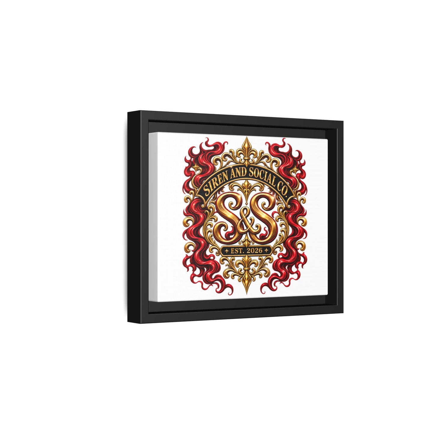 Siren & Social Co. Emblem Matte Canvas (Framed)