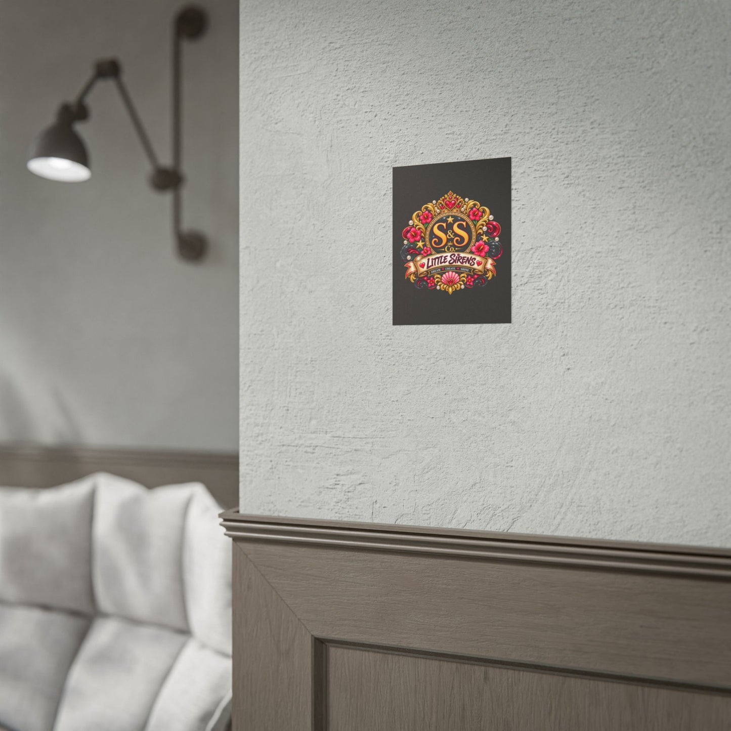 Rolled Poster — Little Sirens Decorative Crest Art Print