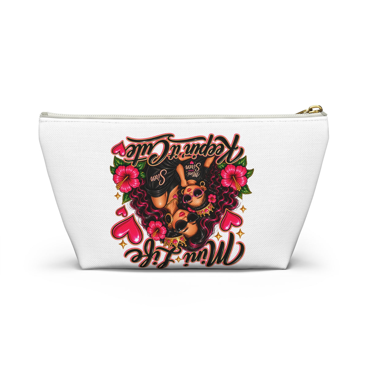 "Mini Life Keepin' it Cute" Cosmetic Bag (Mother & Daughter)