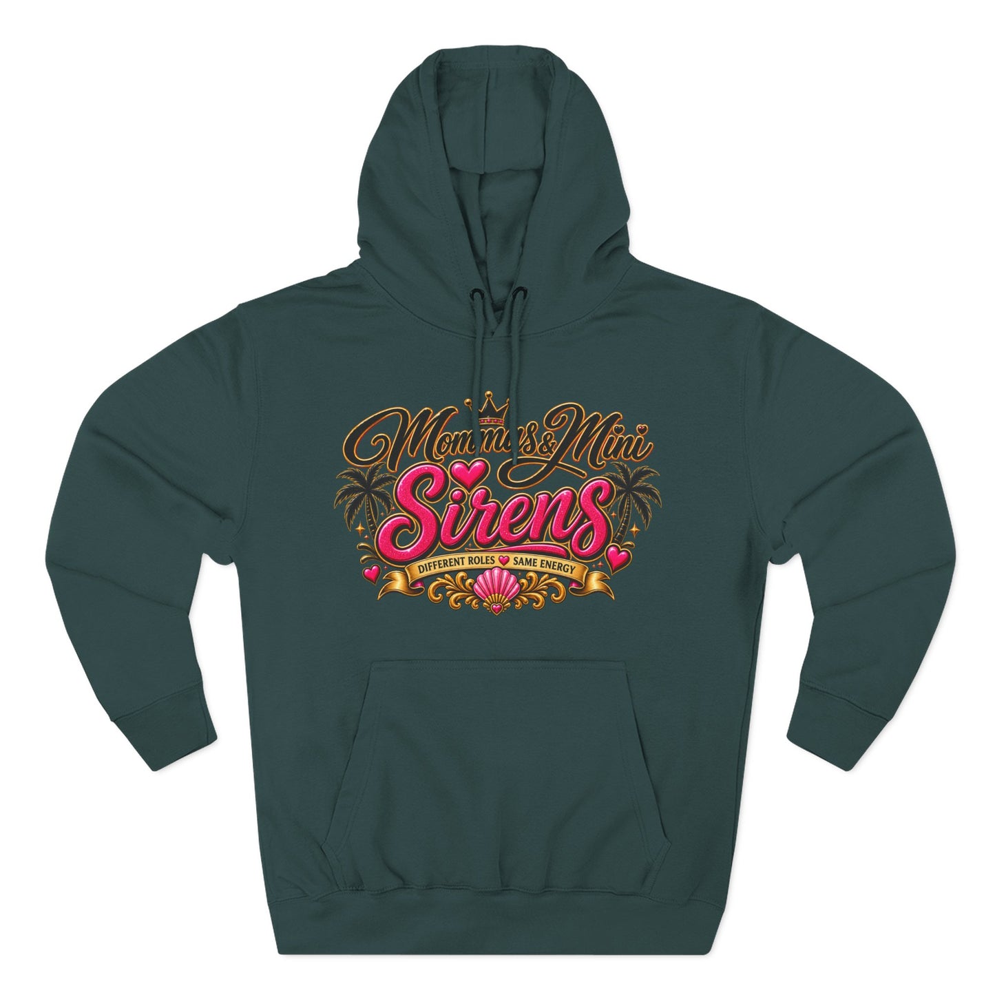 Mom and Mini Sirens Hoodie — Matching Mother-Daughter Graphic Pullover