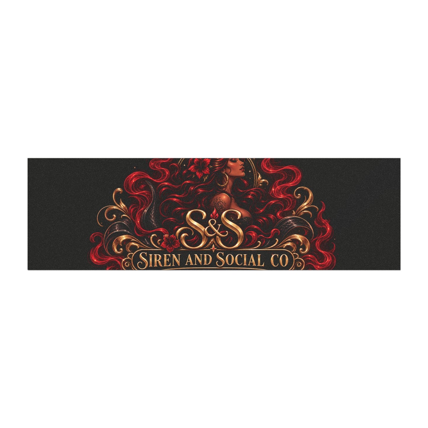 Car Magnet — Siren and Social Co. Logo Emblem (Red Siren Crest)