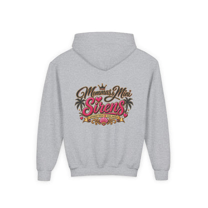 Youth Hoodie — "Mini Siren Energy" Graphic Pullover (Momma’s Mini Sirens)