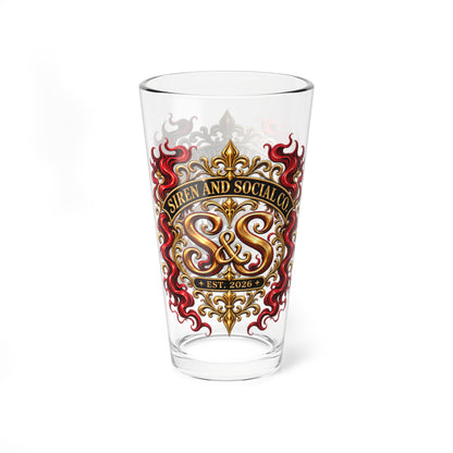 Our Brand logo now on a Mixing glass.