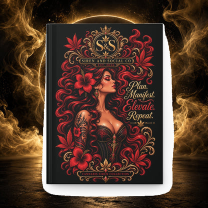 Plan. Manifest. Elevate. Repeat.Siren Cannabis Collection — Hardcover Lined Journal