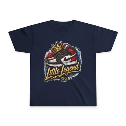 Little Legend Kids Tee – Crowned Sneaker Graphic Youth T-Shirt