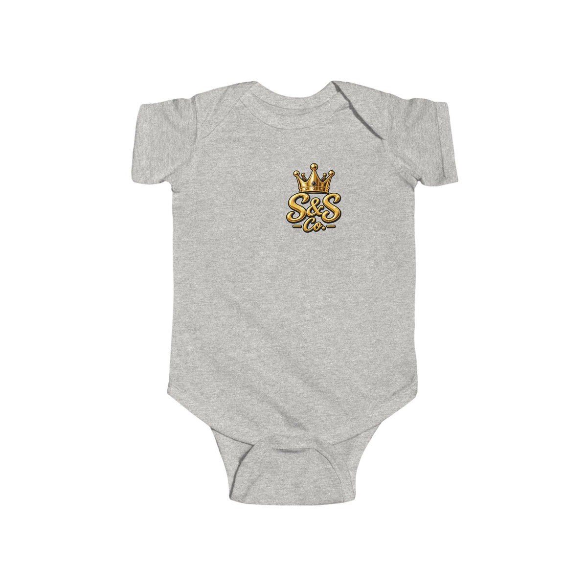 "Little Legend" Crowned Graphic – Newborn Infant Onesie