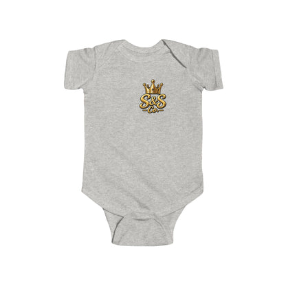 "Little Legend" Crowned Graphic – Newborn Infant Onesie
