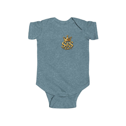 "Little Legend" Crowned Graphic – Newborn Infant Onesie