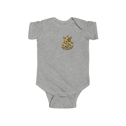 "Little Legend" Crowned Graphic – Newborn Infant Onesie