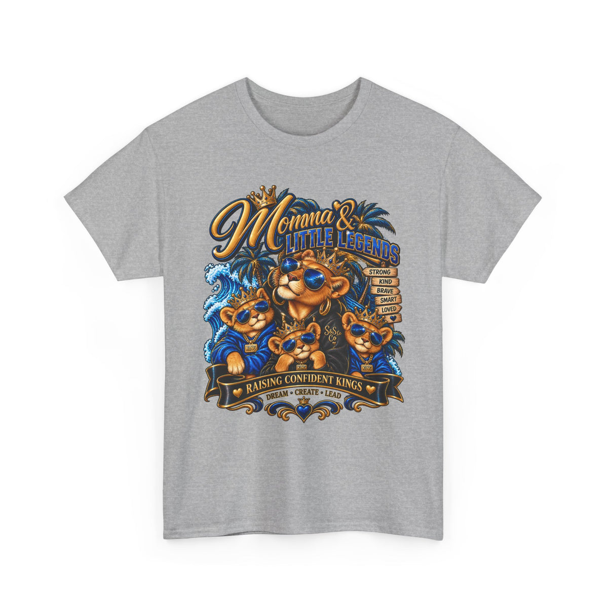 Momma & Little Legends T-Shirt — Cute Bear Family Graphic Tee for Moms