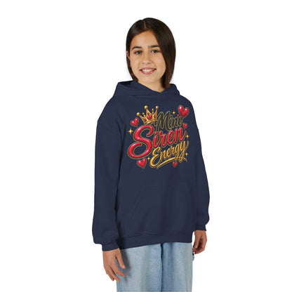 Youth Hoodie — "Mini Siren Energy" Graphic Pullover (Momma’s Mini Sirens)