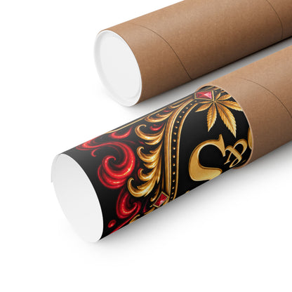 Siren & Social Co. Ornate Crest Poster — Matte Vertical Wall Art (Est. 2026)